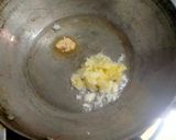 A picture of step 3 of Green Amaranth curry.