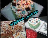 عکس مرحله 1 از دستور ژله توت فرنگی رنده شده