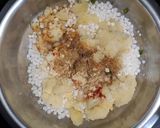 A picture of step 2 of Sabudana Vada / Sago Patties.