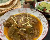 A picture of step 7 of Deghi Mutton Karahi.