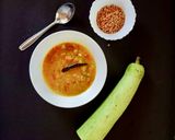 A picture of step 5 of Lauki Tuvar Dal.