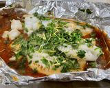 A picture of step 7 of Baked Cod with Ginger and Cilantro.