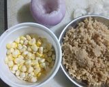 A picture of step 1 of Soya granules Stuffed Baked Onion.