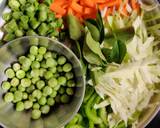 White vegetable pulao recipe step 1 photo