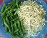 Foto langkah ke 1 dari resep Tumis Tauge Kacang Panjang.