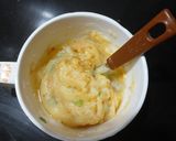 A picture of step 3 of Rice flour khichu in microwave.