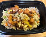 A picture of step 3 of Crispy Chicken Fried Rice.