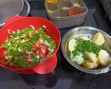A picture of step 1 of Mix Vegetable Frankie.