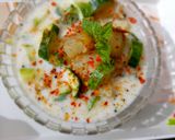 A picture of step 4 of Buttermilk Raita with Potato and Cucumber.