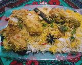 A picture of step 9 of Leftover Chicken Karai Baryani.