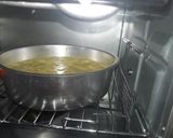 A picture of step 3 of Baked Dhokla.