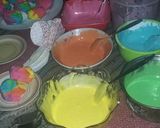 Foto langkah ke 4 dari resep Bolu kukus mawar pelangi.