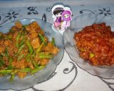 Foto langkah ke 2 dari resep Tumis Kacang Panjang Tempe + Daging Cincang.