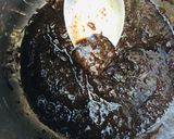 A picture of step 2 of Grass Jelly with Fresh Milk, Honey, and Coconut Milk.