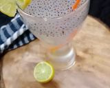 A picture of step 2 of Nimbu sharbat.
