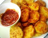 Foto langkah ke 10 dari resep Crispy Zucchini dengan Saus Tomat Pedas.