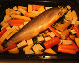 Foto del paso 9 de la receta: Röding (trucha salmonada),con hortalizas tostadas y cus-cús