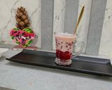 A picture of step 8 of Boba Tea - with Strawberry milk And Strawberry Ice Boba Tea.