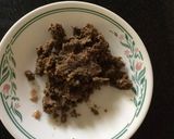 A picture of step 8 of Andhra style Traditional Banana flower chutney (Arriti puvvu Aava pachadi).
