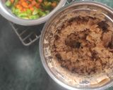 A picture of step 1 of Soya granules bhurji.