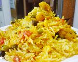 A picture of step 7 of Maggi masala khichdi.