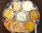 A picture of step 10 of North Indian style, No onion No garlic Thali.