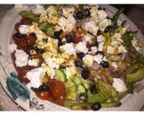 A picture of step 7 of Greek Salad. (Feta Salad).