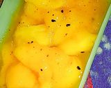 A picture of step 3 of 3 spice Mango muraba.