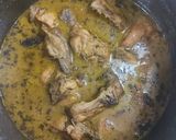 A picture of step 5 of Chicken Haryali.