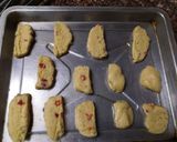 A picture of step 7 of Tutti frutti cookies.