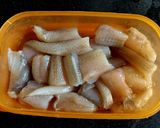 A picture of step 1 of Bombil Masala.