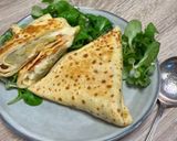 Une image de l'étape 5 de Crêpes salées à la raclette et chorizo façon samoussa.