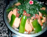 صورة لخطوة 2 من وصفة طاجين بالدجاج مخضر بطاطا حلوة😋👌