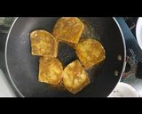 A picture of step 12 of Paneer shawarma roll.