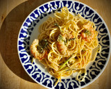 Foto del paso 7 de la receta: Spaghetti picantes con trigueros y langostinos