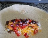 A picture of step 6 of Classic Cheesy Shredded Meat Burrito with Homemade Creamy Chipotle Sauce.