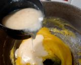 A picture of step 4 of Muscat Halwa Kolkata style.