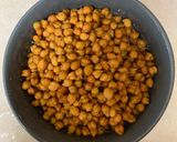 A picture of step 1 of Black Chana Masala.