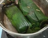 Foto langkah ke 5 dari resep Pepes ikan bandeng daun singkong.