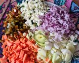 Foto del paso 2 de la receta Quinoa con Verduras y Pollo en Soja