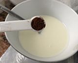 Hình bước làm 1 của món Bánh mousse sô cô la, cà phê & Trà Xanh..