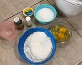 Foto langkah ke 1 dari resep Bolu kukus mekar anti gagal dengan takaran sendok (pakai sprite dan mixer) tanpa santan.