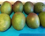 A picture of step 2 of California Farm Green Mangos Pickled in Pepper Oil.