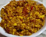 A picture of step 7 of Paneer bhurji.