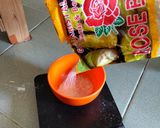 Foto langkah ke 1 dari resep Bolu kukus Merah Putih.