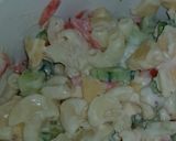 A picture of step 4 of Creamy pasta ceasor salad.