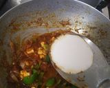 A picture of step 7 of Kadhai paneer.