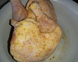 Foto del paso 1 de la receta: Cuarto de pollo en cocción lenta, terminado en Airfryer