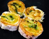 A picture of step 18 of Bread pinwheels with cheese.