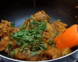 A picture of step 4 of Cheesy masala pav toasty Open pav sandwich.